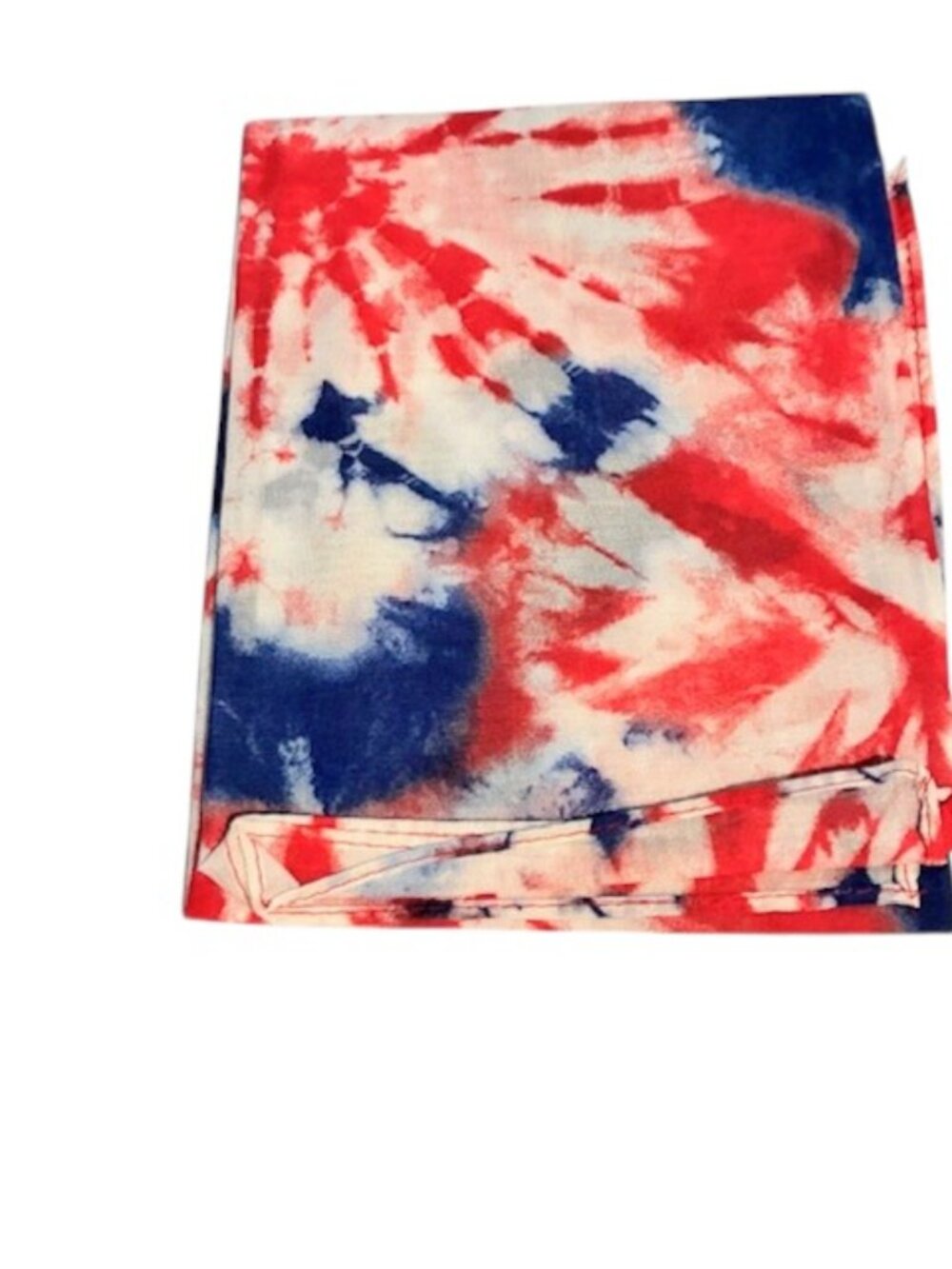 Tie Dye Patriotic Bandanna - Picture 2 of 3